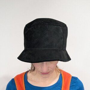 Lanark Sheepskin Bucket Hat Black Size Large